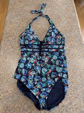 Tommy Bahama Folk Floral Lace-up swimsuit by 14